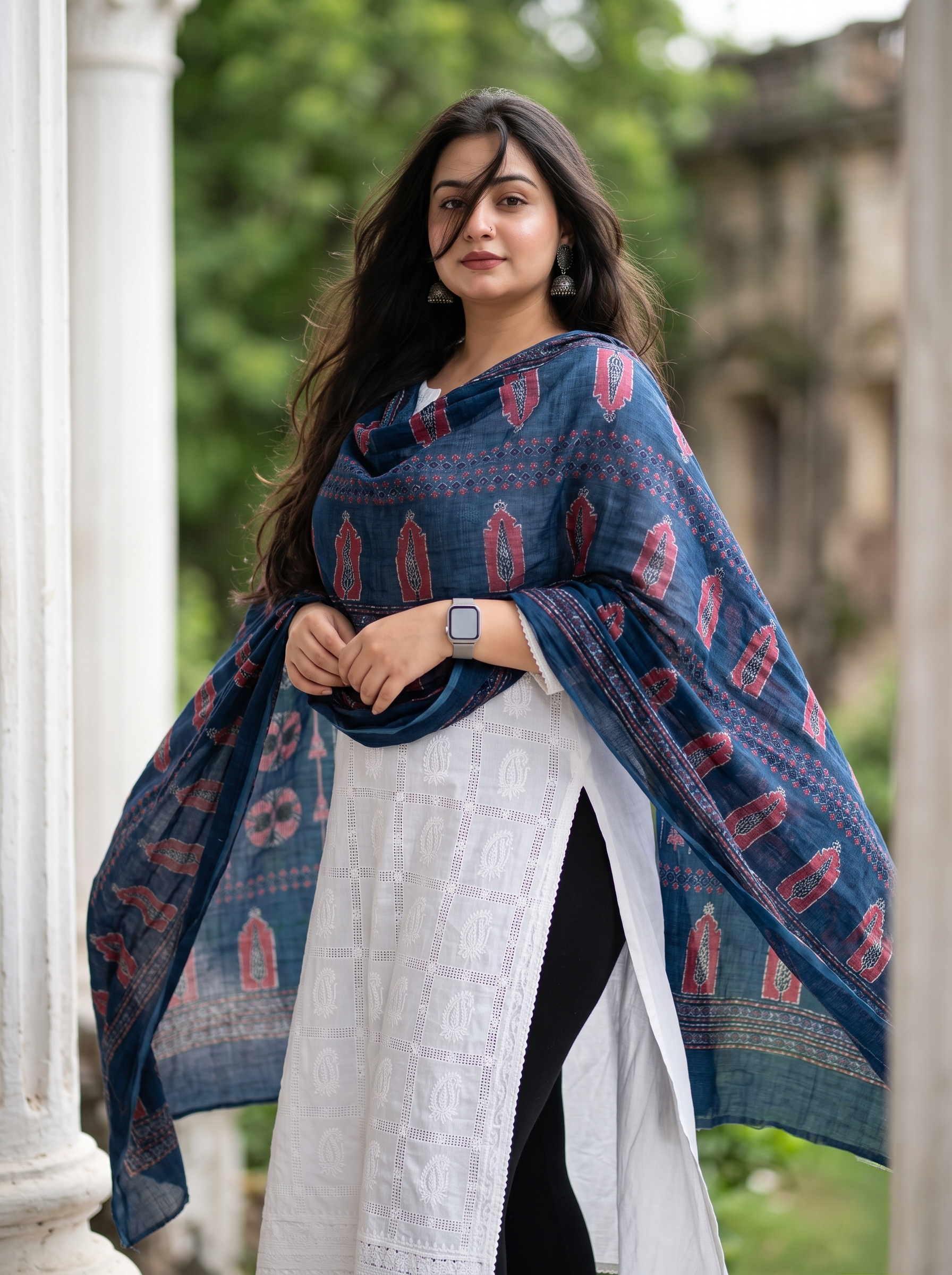 PRINTED NET KOTA COTTON DUPATTA