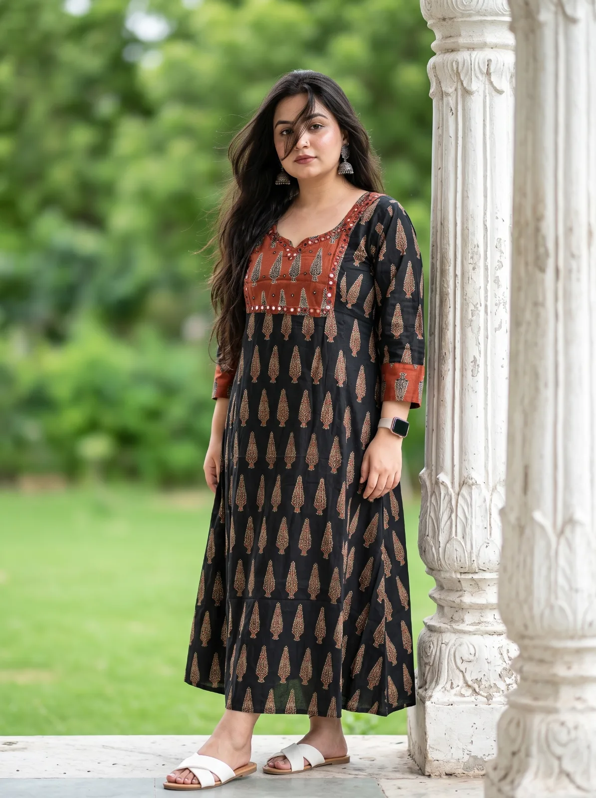 AJRAKH  HANDWORKED KURTIS