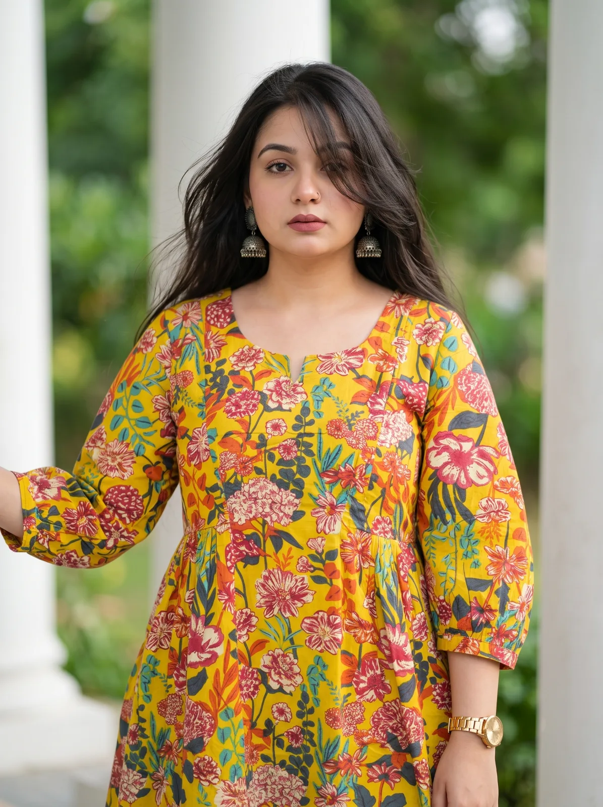 COTTON FLORAL FROCK