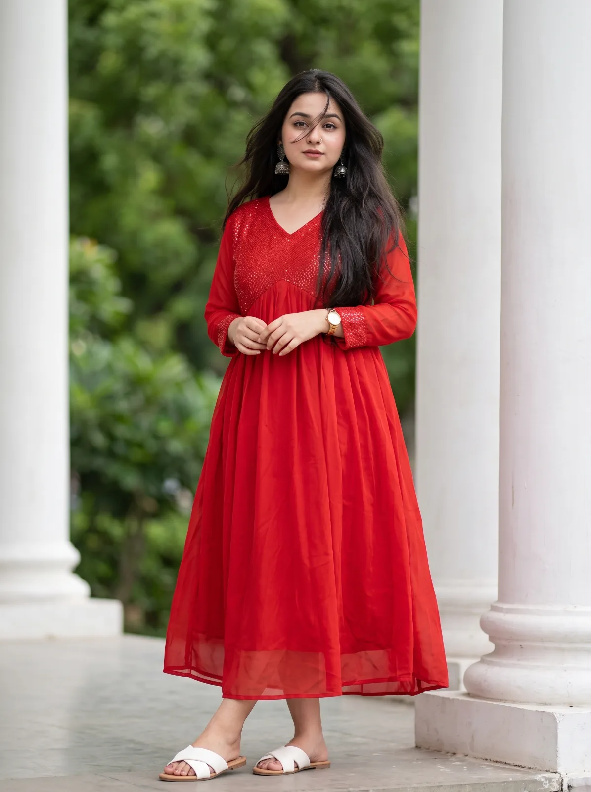 GEORGETTE OFFER KURTIS